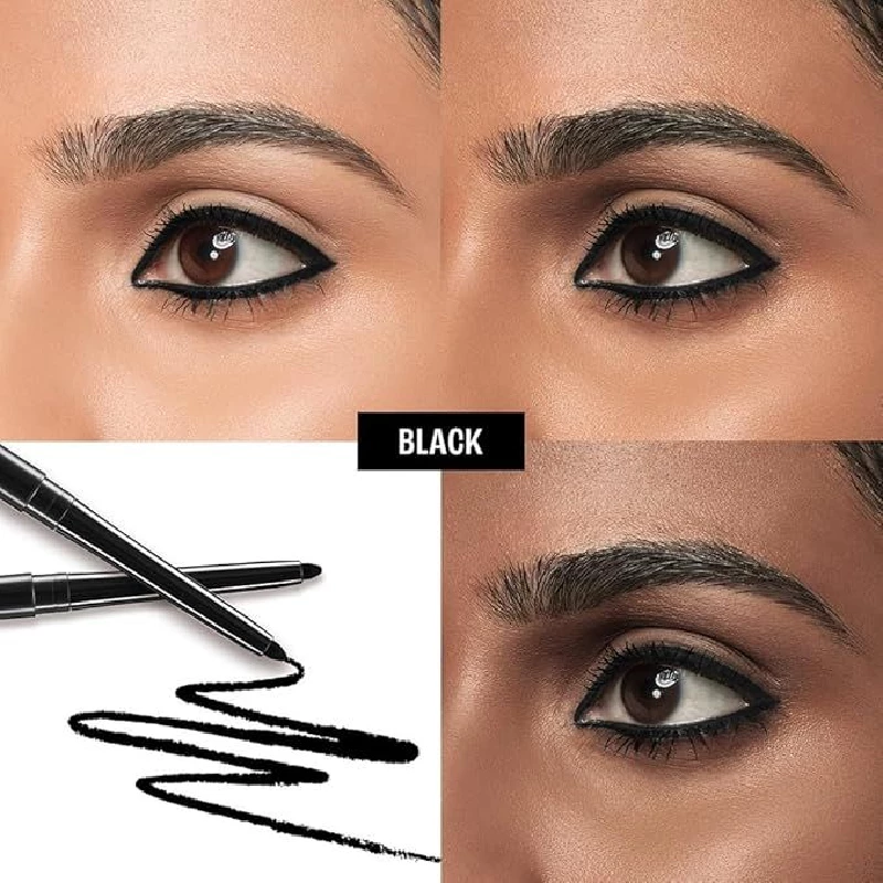 Lakme Eyeconic Black Kajal, Matte Kohl Liner In A Twist Up Pencil, 0.35 g-4.webp